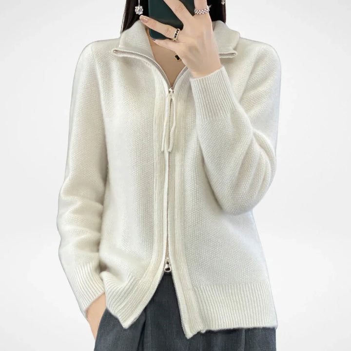 KATRINA™ - Minimalist Zip Sweater - MABEL LONDON