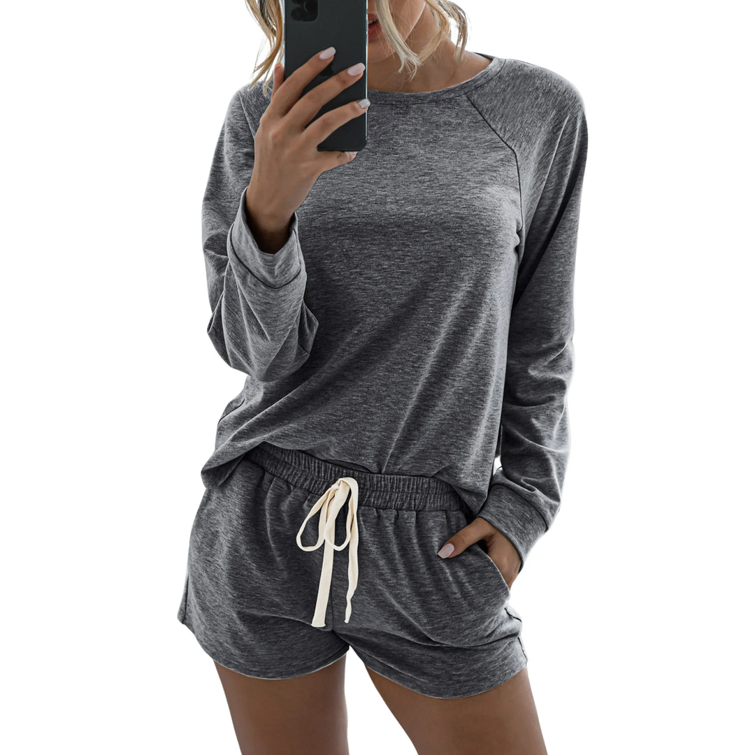 LORELEI™ - Relaxed Casual Long Sleeve Lounge Set - MABEL LONDON