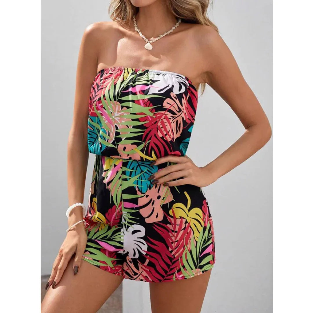 INDIRA™ – Casual Sleeveless Tube-Top Summer Romper - MABEL LONDON