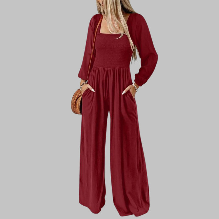 KISHA™ - Chic Loose Overall Wide Leg Jumpsuit - MABEL LONDON