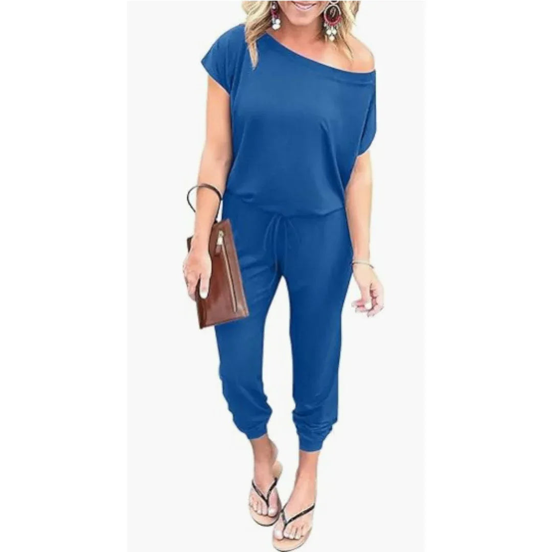 ALBERTA™ – Casual One-Piece Summer Lounge Jumpsuit - MABEL LONDON