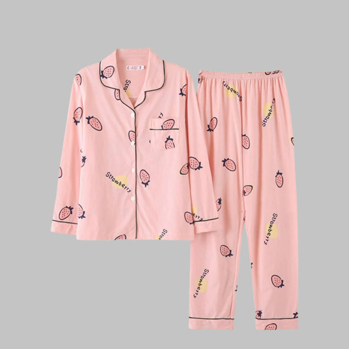 COSIMA™ - Cozy Long Sleeve Top and Pants Loungewear Set - MABEL LONDON