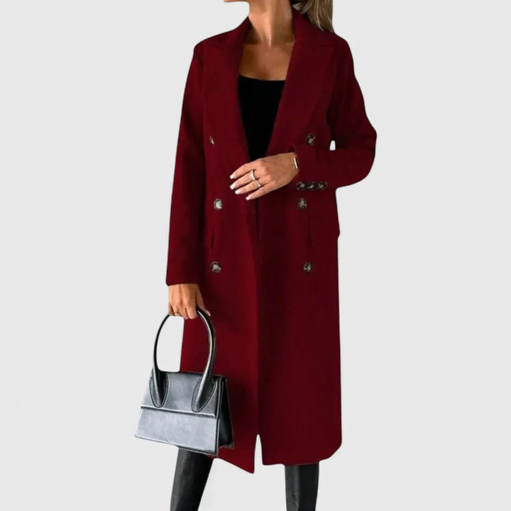 Hazel - Elegant Longline Coat - MABEL LONDON