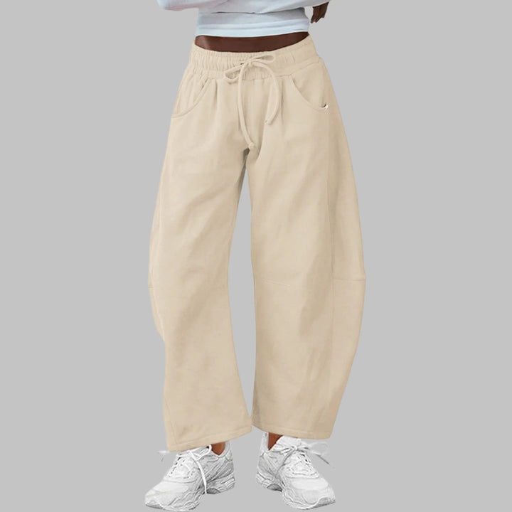 DIGMA™ - Casual Drawstring Barrel Leg Sweat Pants - MABEL LONDON