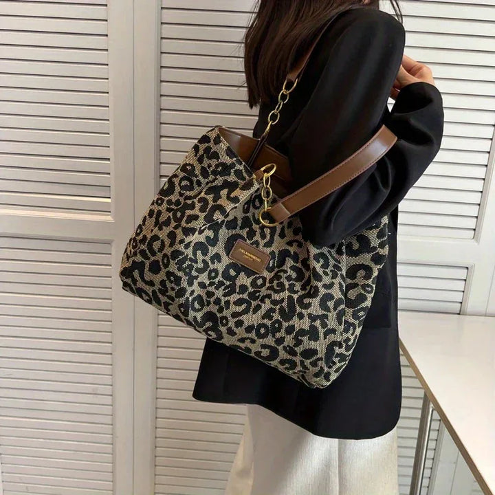 Tavira | Leopard Charm Tote - MABEL LONDON