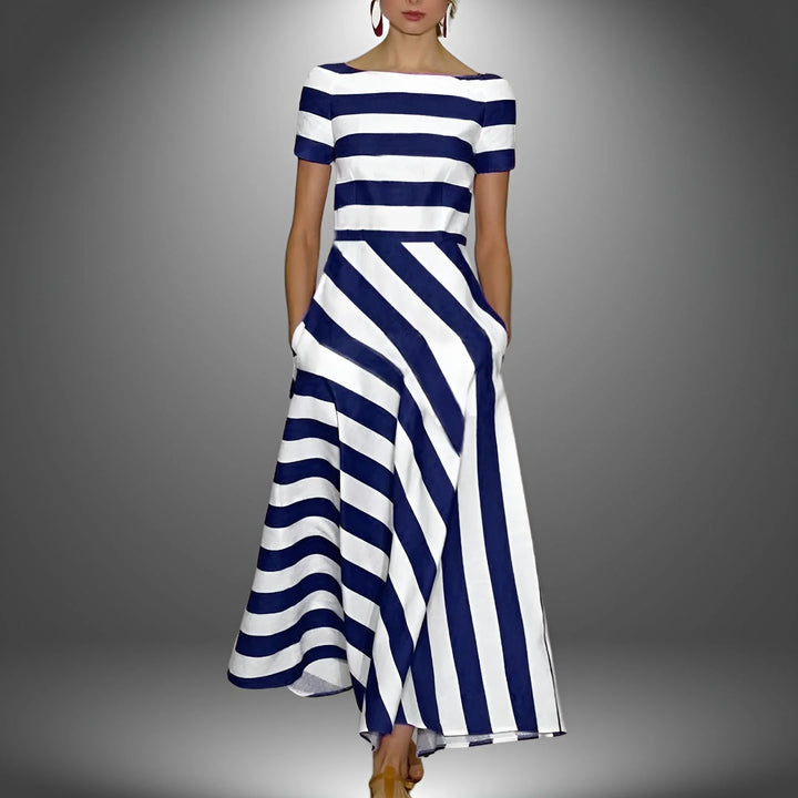 DIANE™ – Effortless Modern Stripe Dress - MABEL LONDON