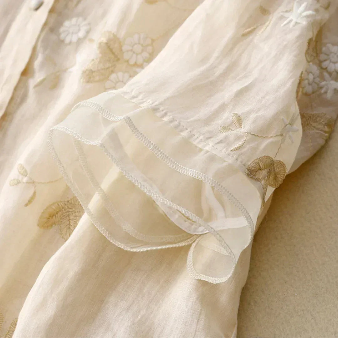 Laurienne™ | Embroidered blouse - MABEL LONDON