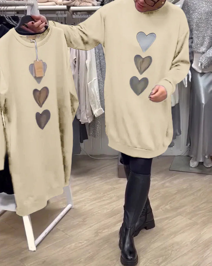 BRIANA™ - Casual Sweatshirt Dress - MABEL LONDON