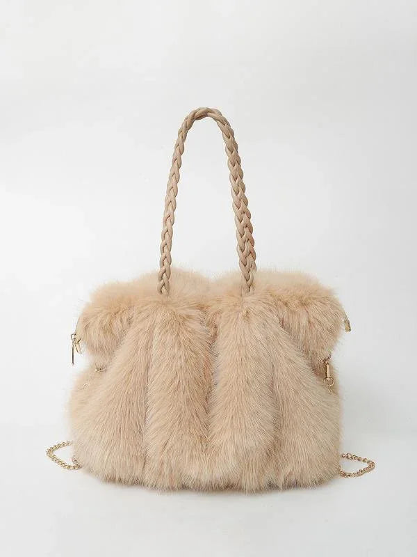 LARIBELLE™ - VERSATILE PLUSH VELVET SHOULDER TOTE BAG - MABEL LONDON