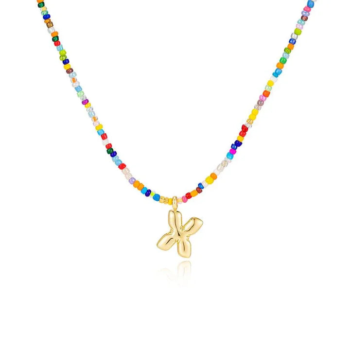 MACY™ - Colorful Bubble Letter Necklace - MABEL LONDON