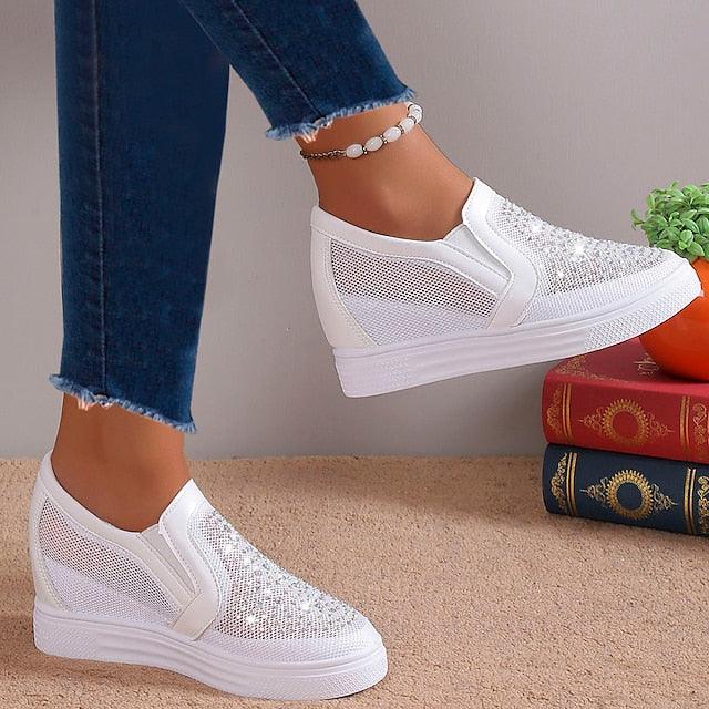 SABRINA™ - Modern Sparkle Sneakers - MABEL LONDON