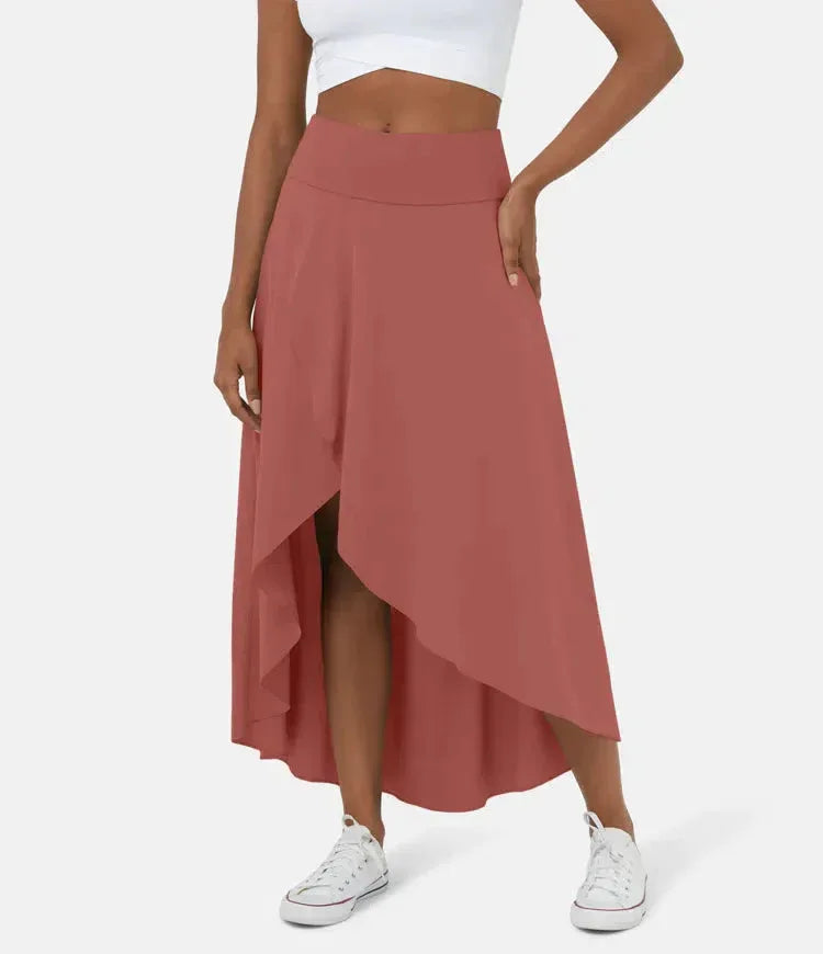 AMELIE™ - Elegant Asymmetric Midi Skirt - MABEL LONDON