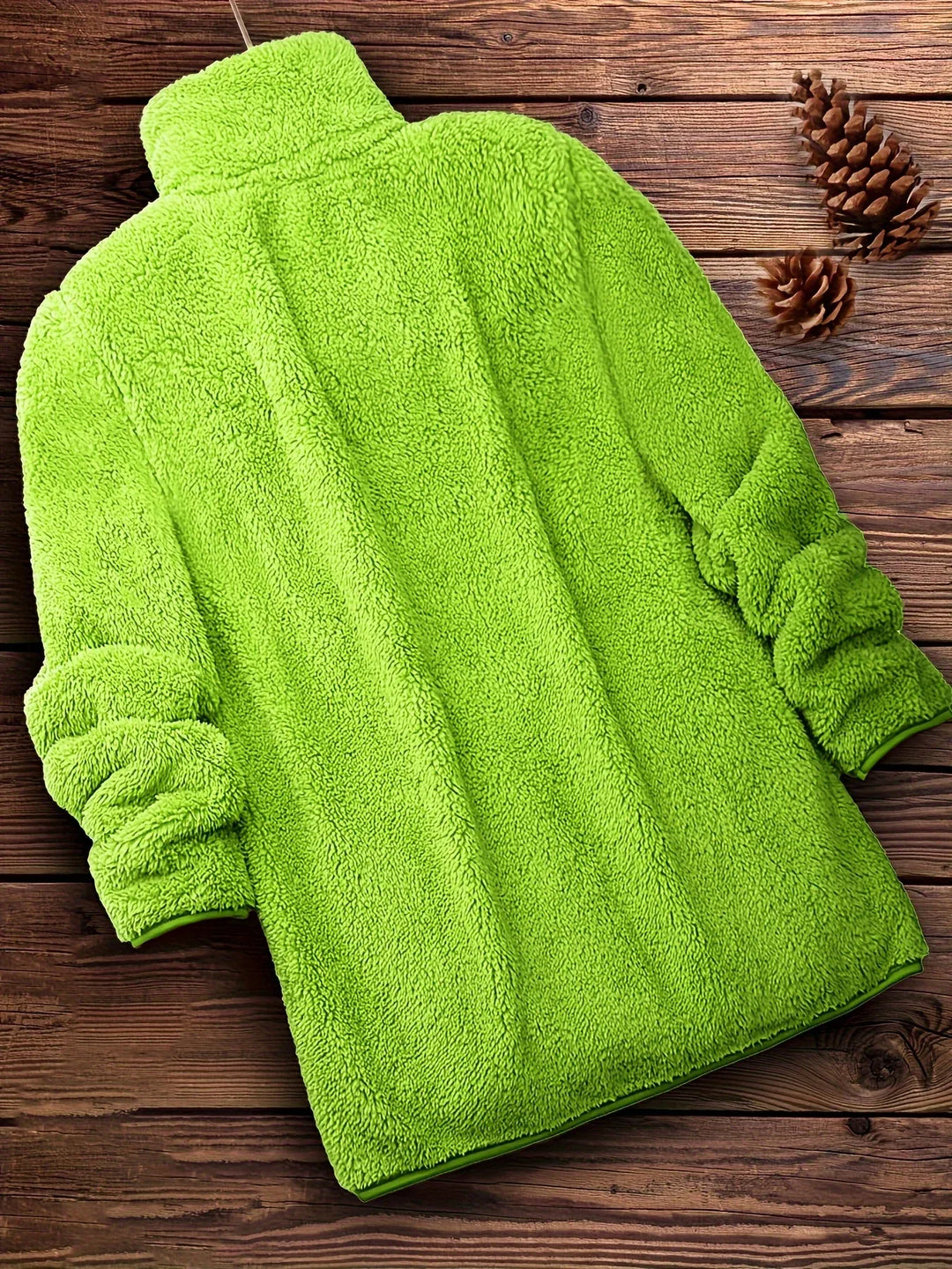 Nova – Cozy Sherpa Zip Jacket - MABEL LONDON