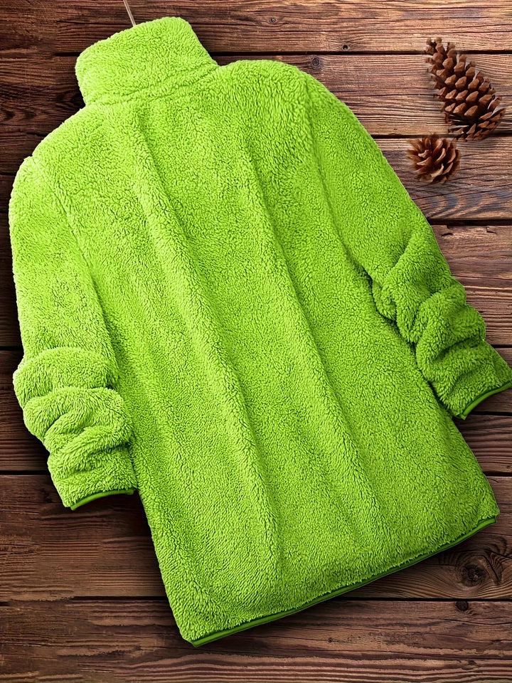 Nova – Cozy Sherpa Zip Jacket - MABEL LONDON