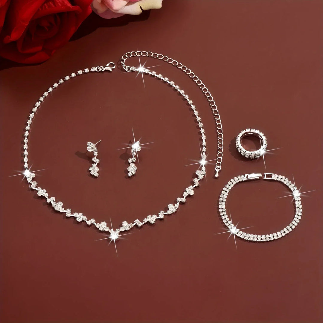 Lightweight Elegant 4-Piece Jewelry Set - MABEL LONDON