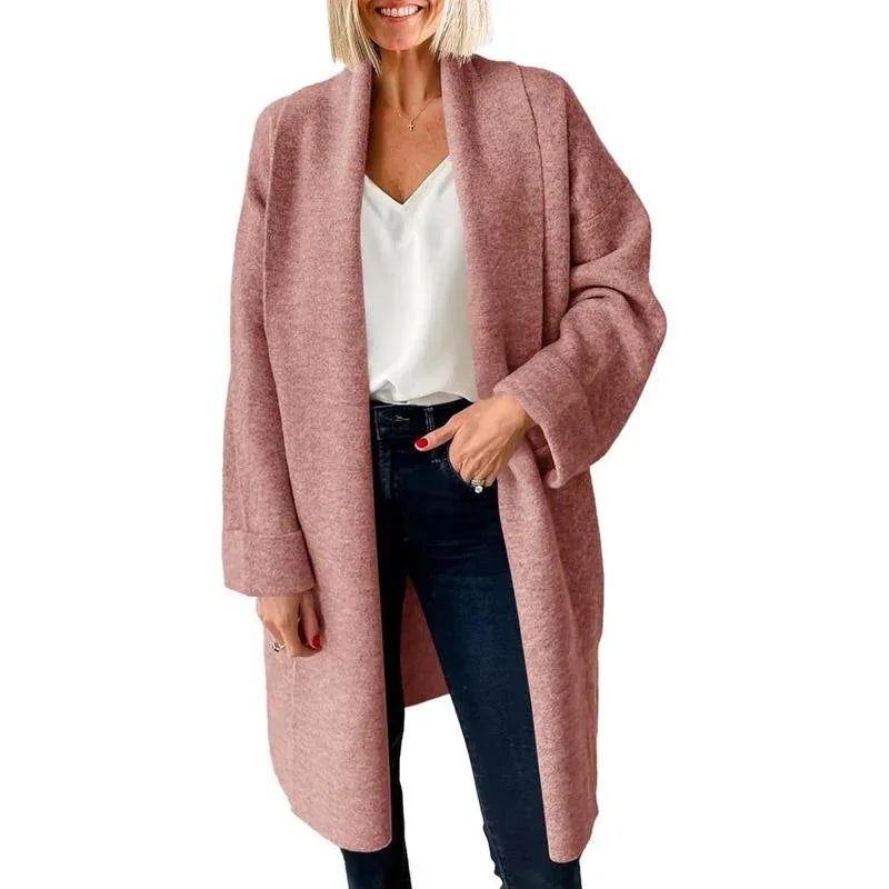 OLIVIENE™ - Comfy Chunky Open Front Oversized Long Cardigan - MABEL LONDON