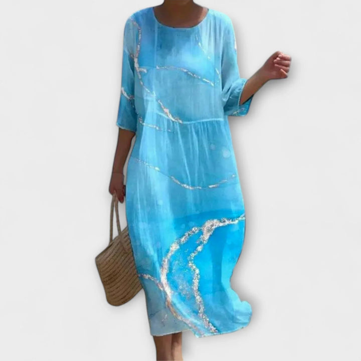 SHAE™ - Elegant Floral Maxi Dress - MABEL LONDON