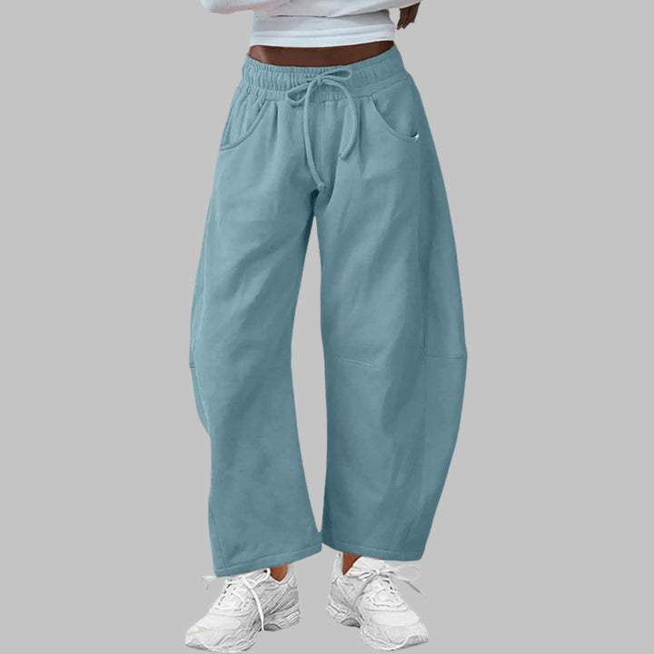 DIGMA™ - Casual Drawstring Barrel Leg Sweat Pants - MABEL LONDON