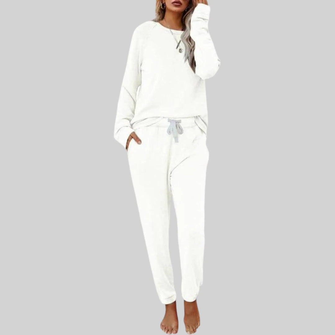 JOCELYN™ - Casual Long Sleeve and Sweatpants Set - MABEL LONDON