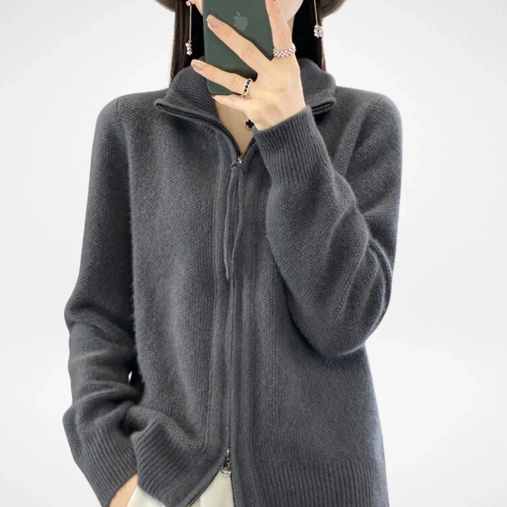 KATRINA™ - Minimalist Zip Sweater - MABEL LONDON