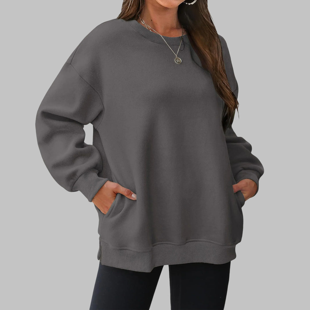MEDGI™ - Casual Oversized Crewneck Long Sleeve Sweater - MABEL LONDON