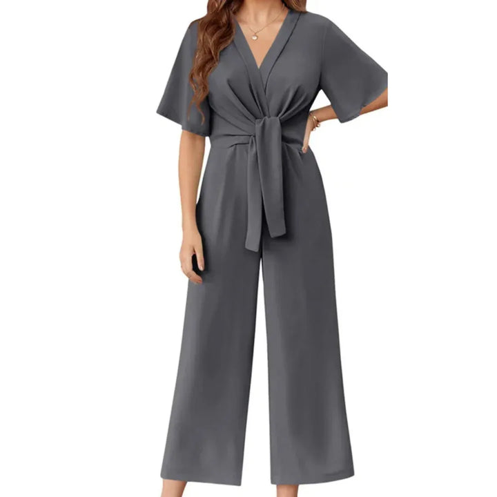 GABRIELLA™ - Elegant Summer Tie Knot Jumpsuits - MABEL LONDON
