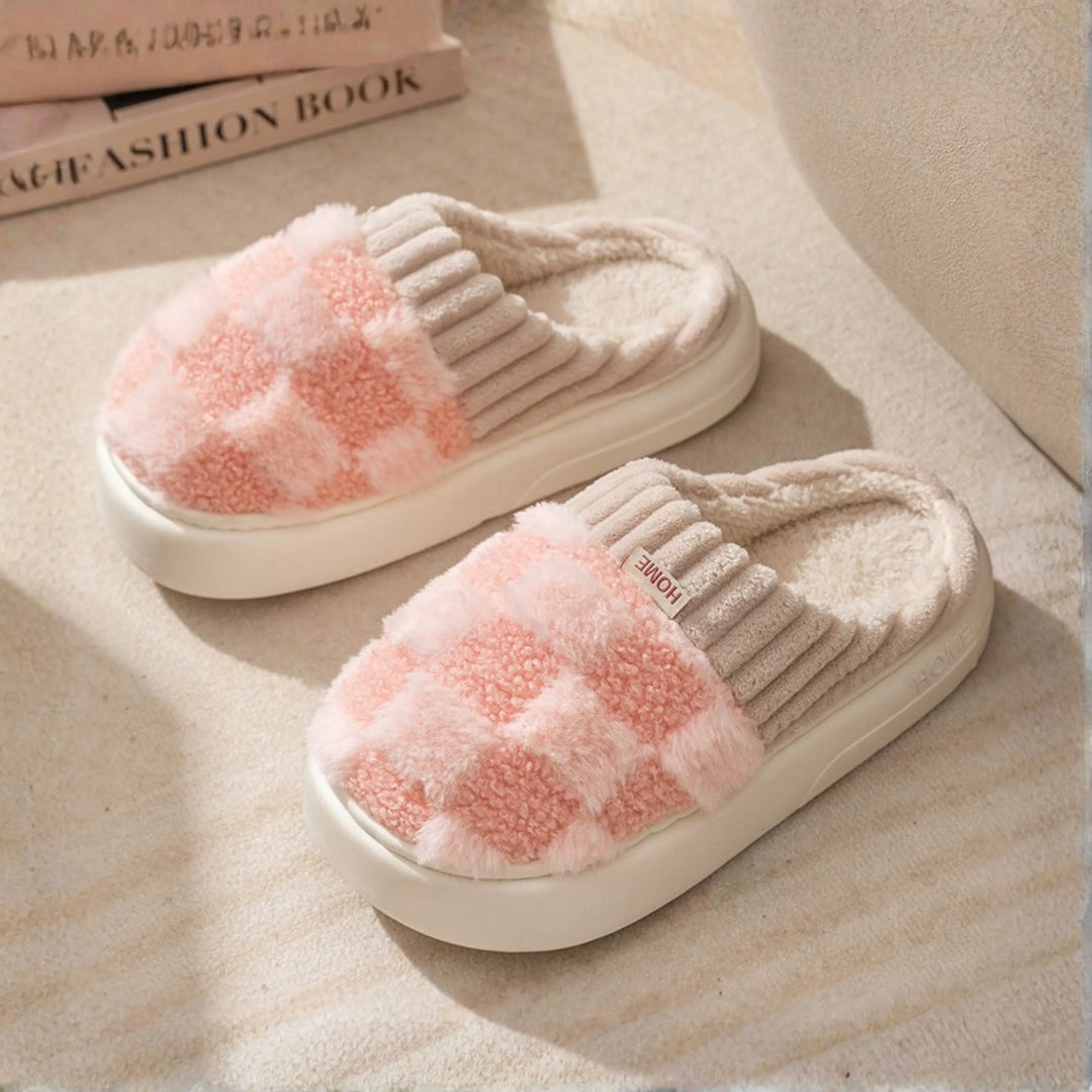 DAMINI™ - Comfy Fluffy Indoor Plush Non-Slip Slippers - MABEL LONDON