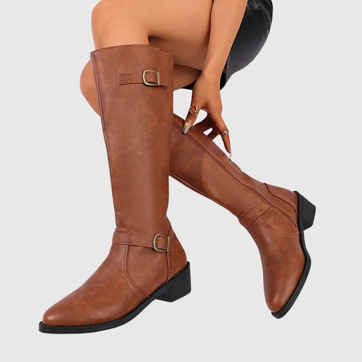Anastelle | Riding Leather Boots - MABEL LONDON