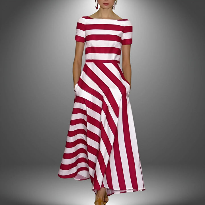 DIANE™ – Effortless Modern Stripe Dress - MABEL LONDON
