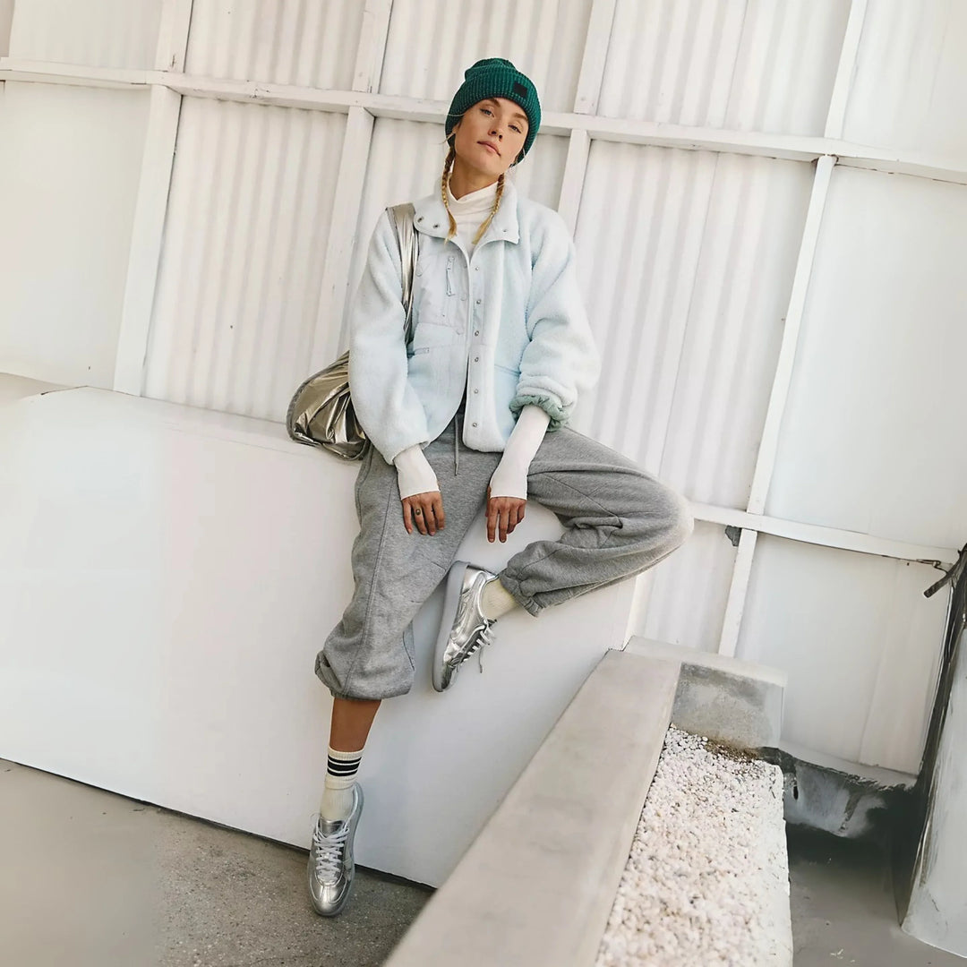 MANCY™ - Casual Button Down Cropped Jacket - MABEL LONDON