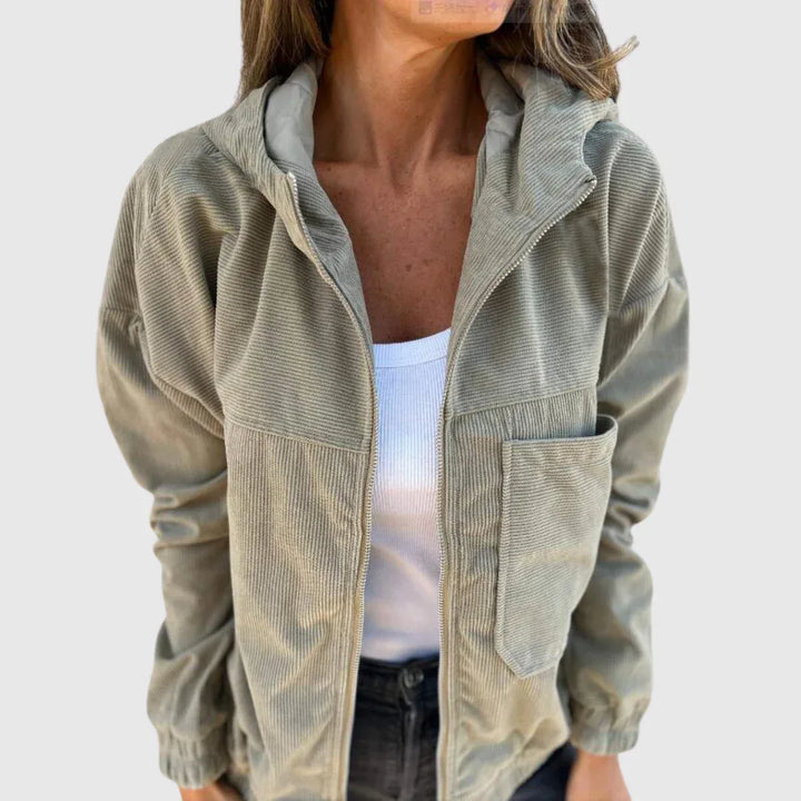 Elviana | Hooded Zip Jacket - MABEL LONDON