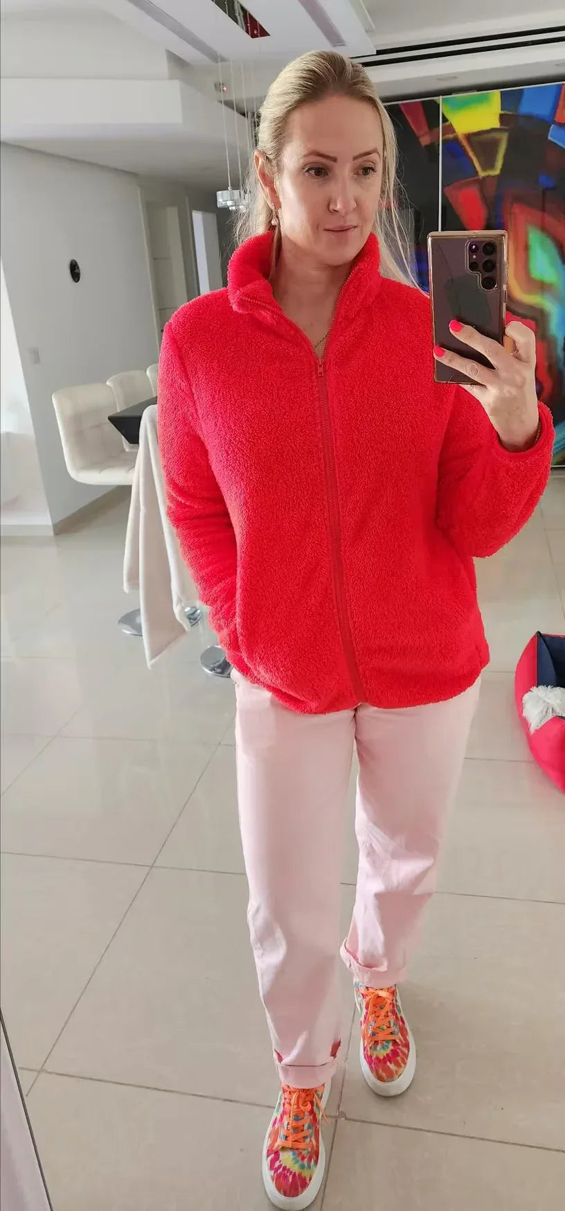 Nova – Cozy Sherpa Zip Jacket - MABEL LONDON