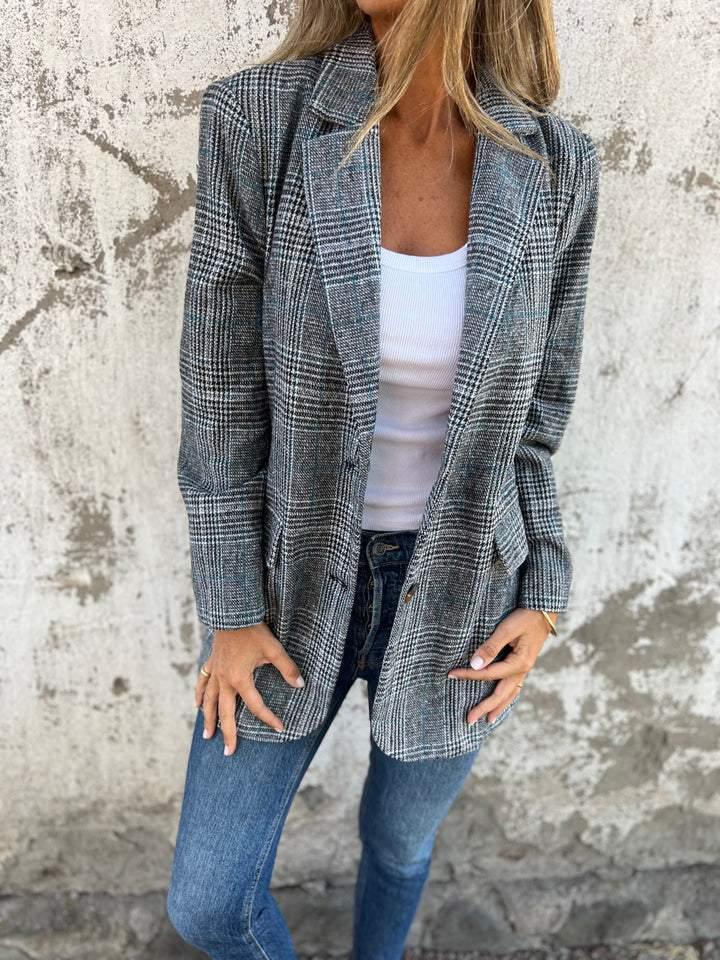 LUCINDA™ - Classic Plaid Blazer - MABEL LONDON