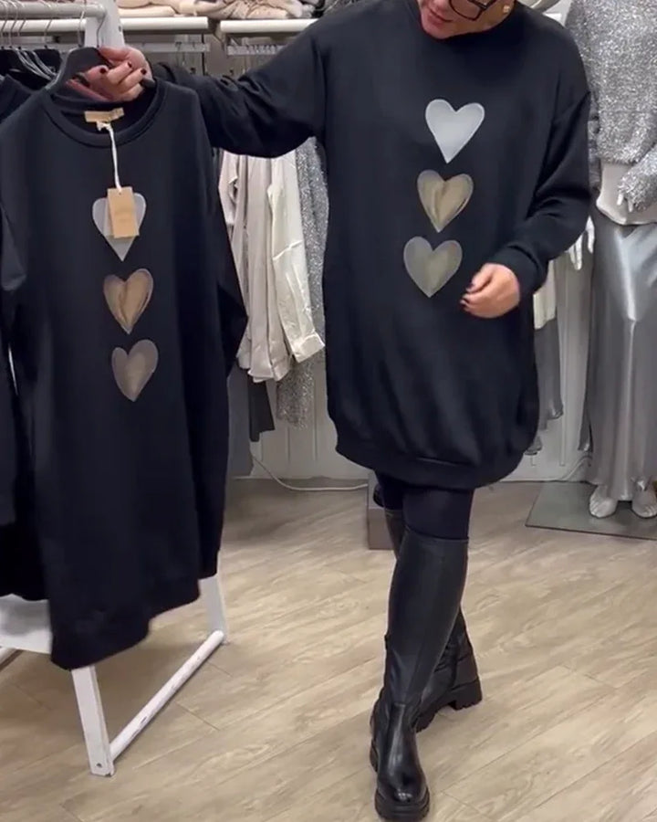 BRIANA™ - Casual Sweatshirt Dress - MABEL LONDON