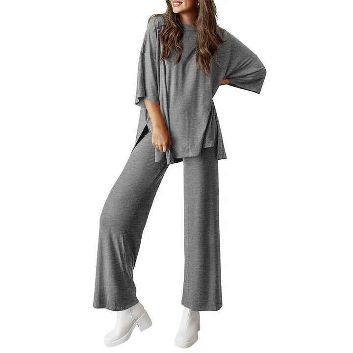 HARLOWI™ – Everyday Relaxed Fit Pullover & Joggers Set - MABEL LONDON