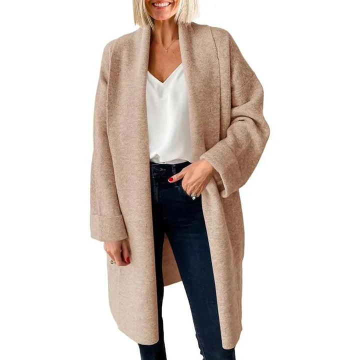 OLIVIENE™ - Comfy Chunky Open Front Oversized Long Cardigan - MABEL LONDON
