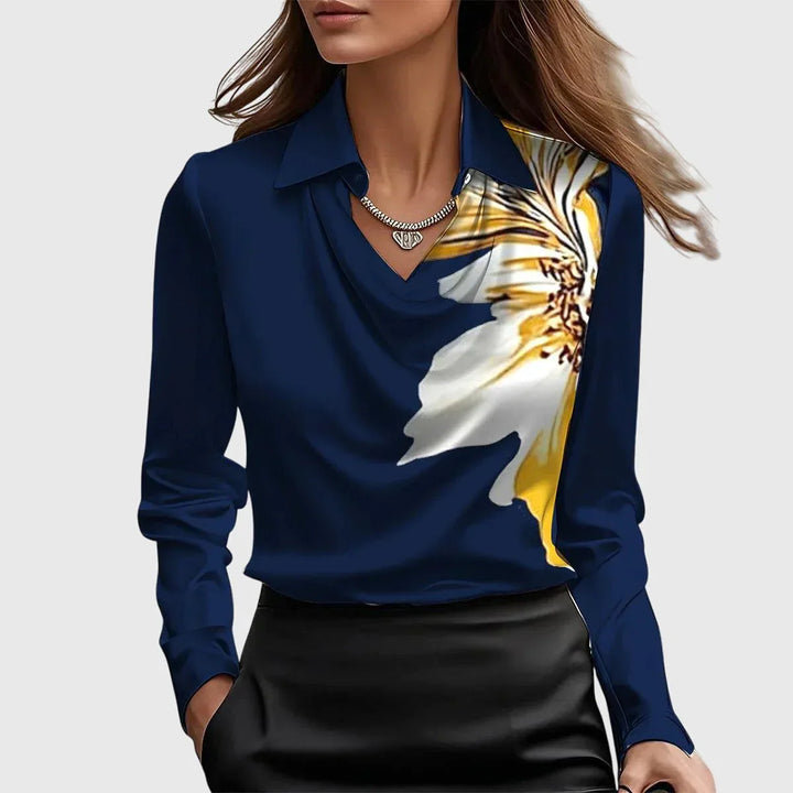 Naomi | Elegant Satin Blouse - MABEL LONDON