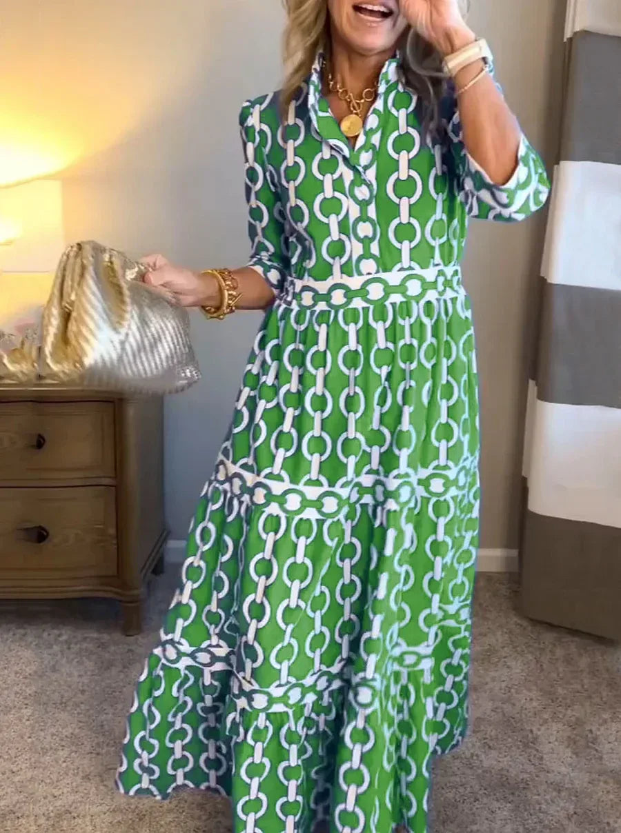 ALYANA™ - Chain Link Midi Dress - MABEL LONDON