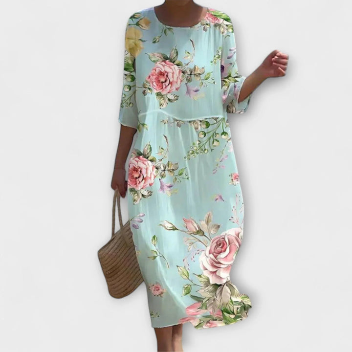 SHAE™ - Elegant Floral Maxi Dress - MABEL LONDON