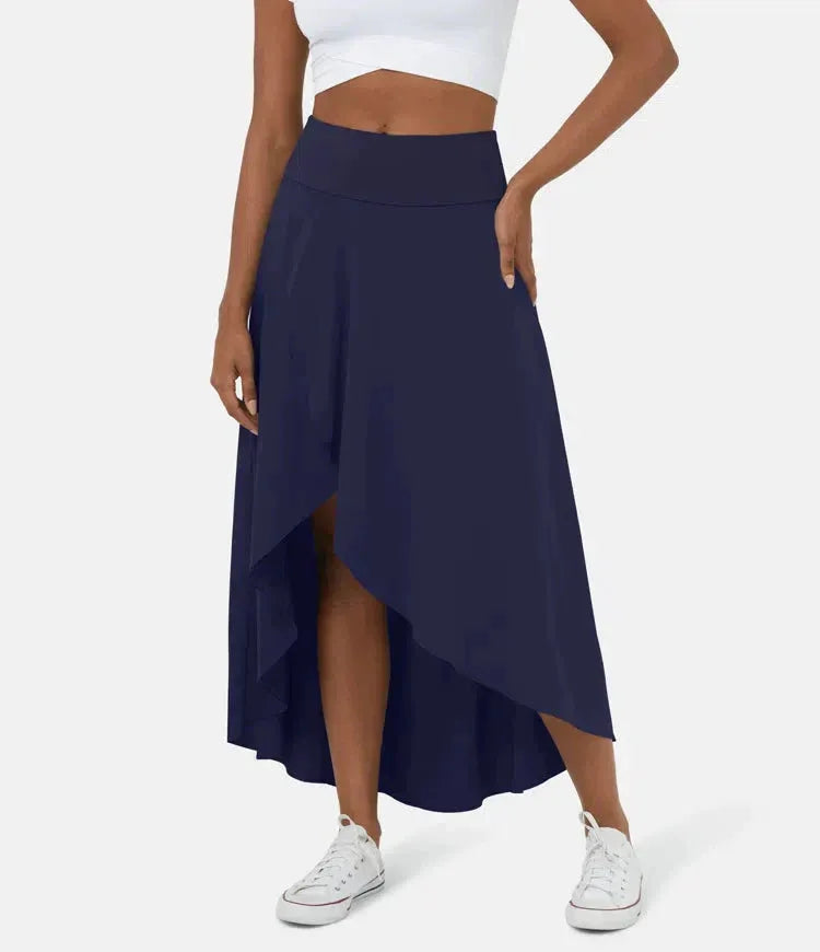 AMELIE™ - Elegant Asymmetric Midi Skirt - MABEL LONDON