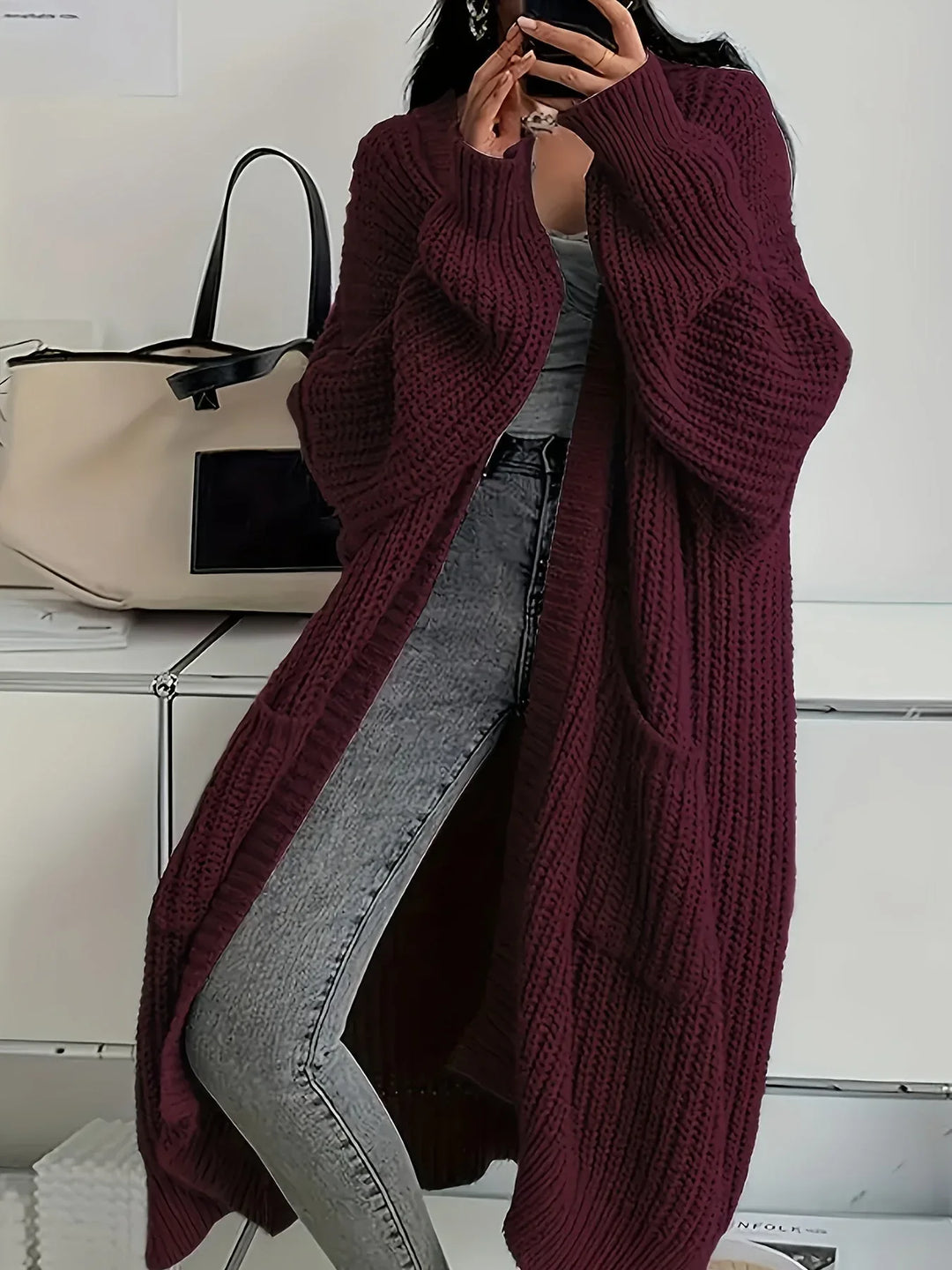 Alice | Cozy Confidence Longline Cardigan - MABEL LONDON
