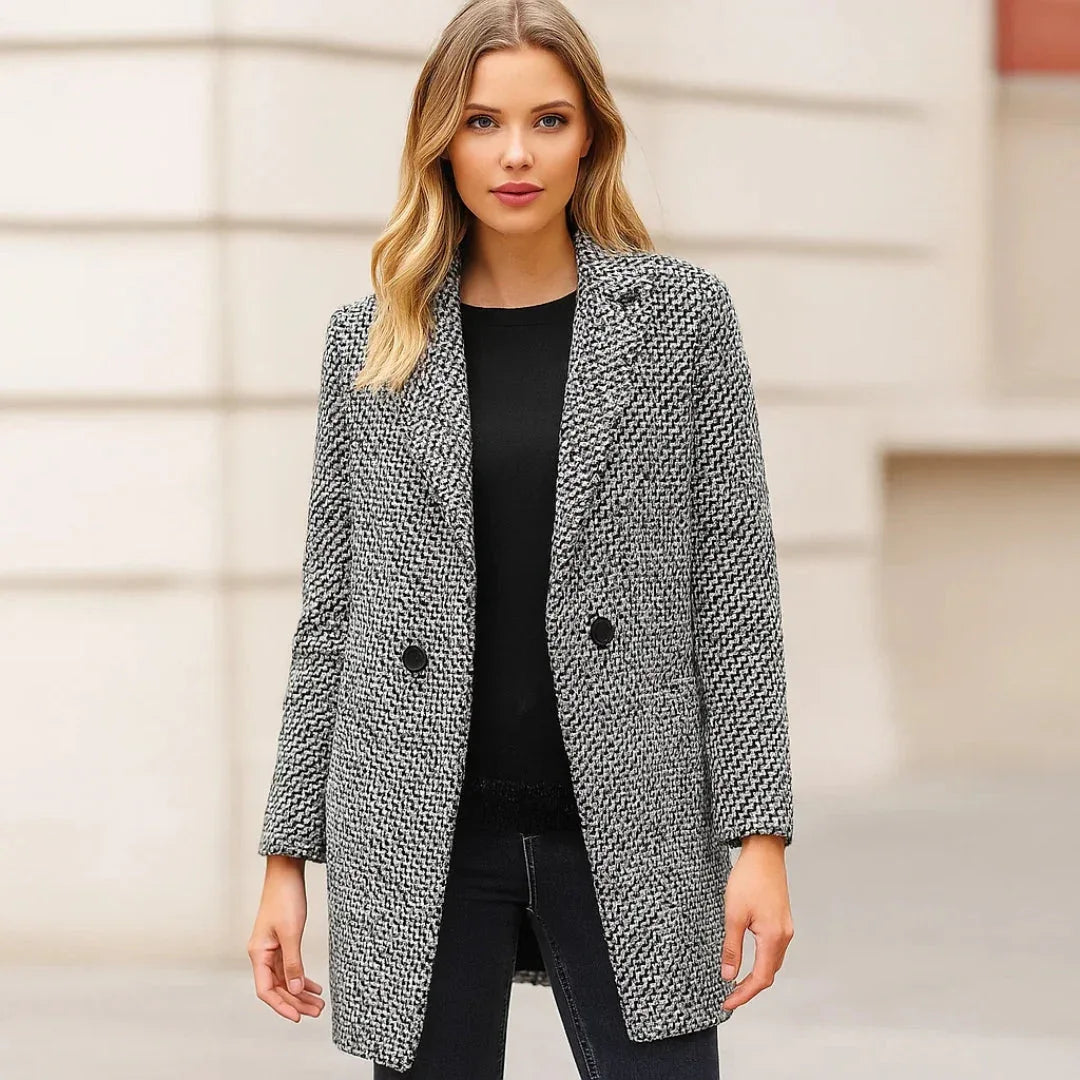 Caterinella | Long Woollen Jacket - MABEL LONDON