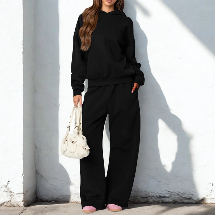 TAMINA™ - Casual Oversized Sweatshirt and Wide Leg Pants - MABEL LONDON