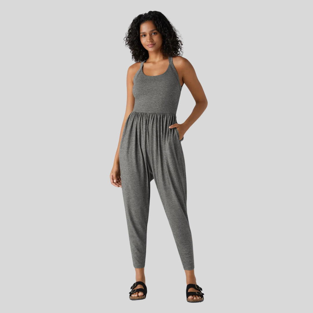 DAYEA™ – Comfy Backless U-Neck Lounge Jumpsuit - MABEL LONDON