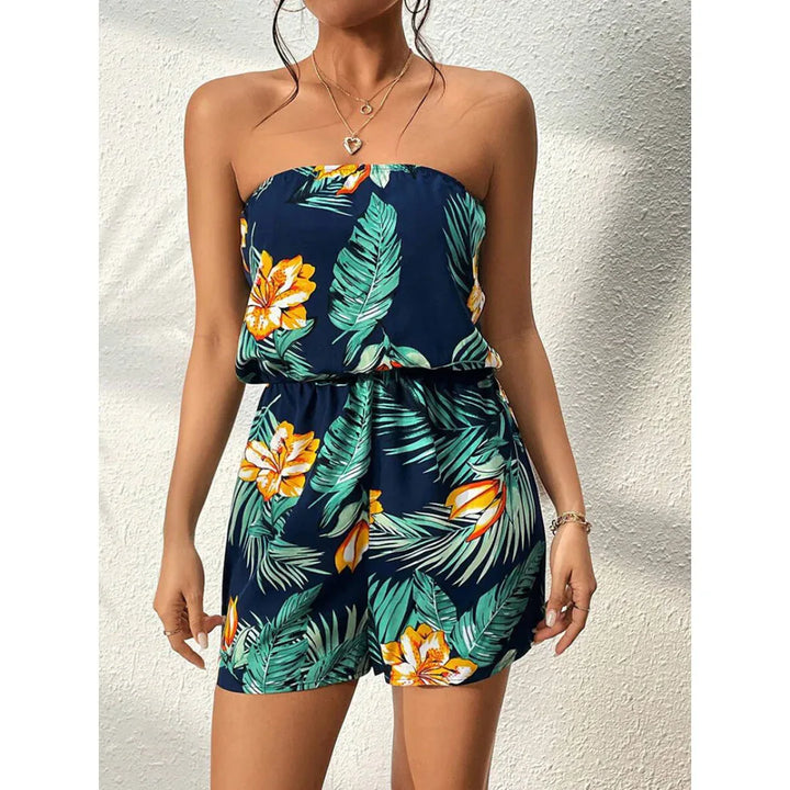 INDIRA™ – Casual Sleeveless Tube-Top Summer Romper - MABEL LONDON