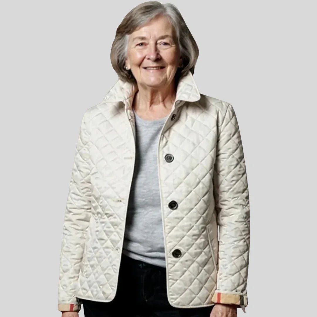 Hailey | Casual Quilted Jacket with Turned-Down Collar - MABEL LONDON
