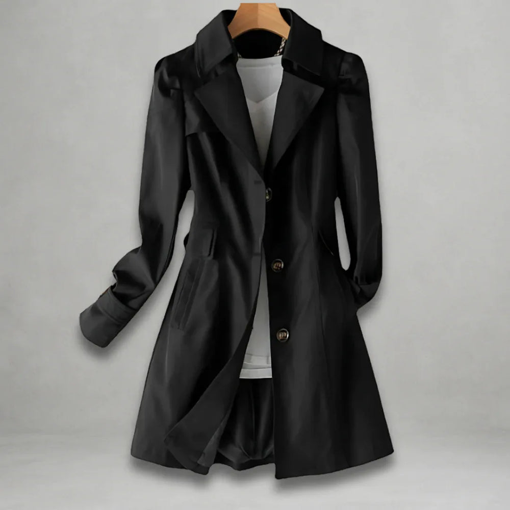 Jamie - Elegant Autumn Trench Coat - MABEL LONDON