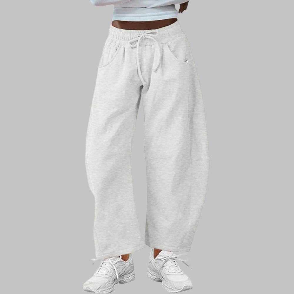 DIGMA™ - Casual Drawstring Barrel Leg Sweat Pants - MABEL LONDON