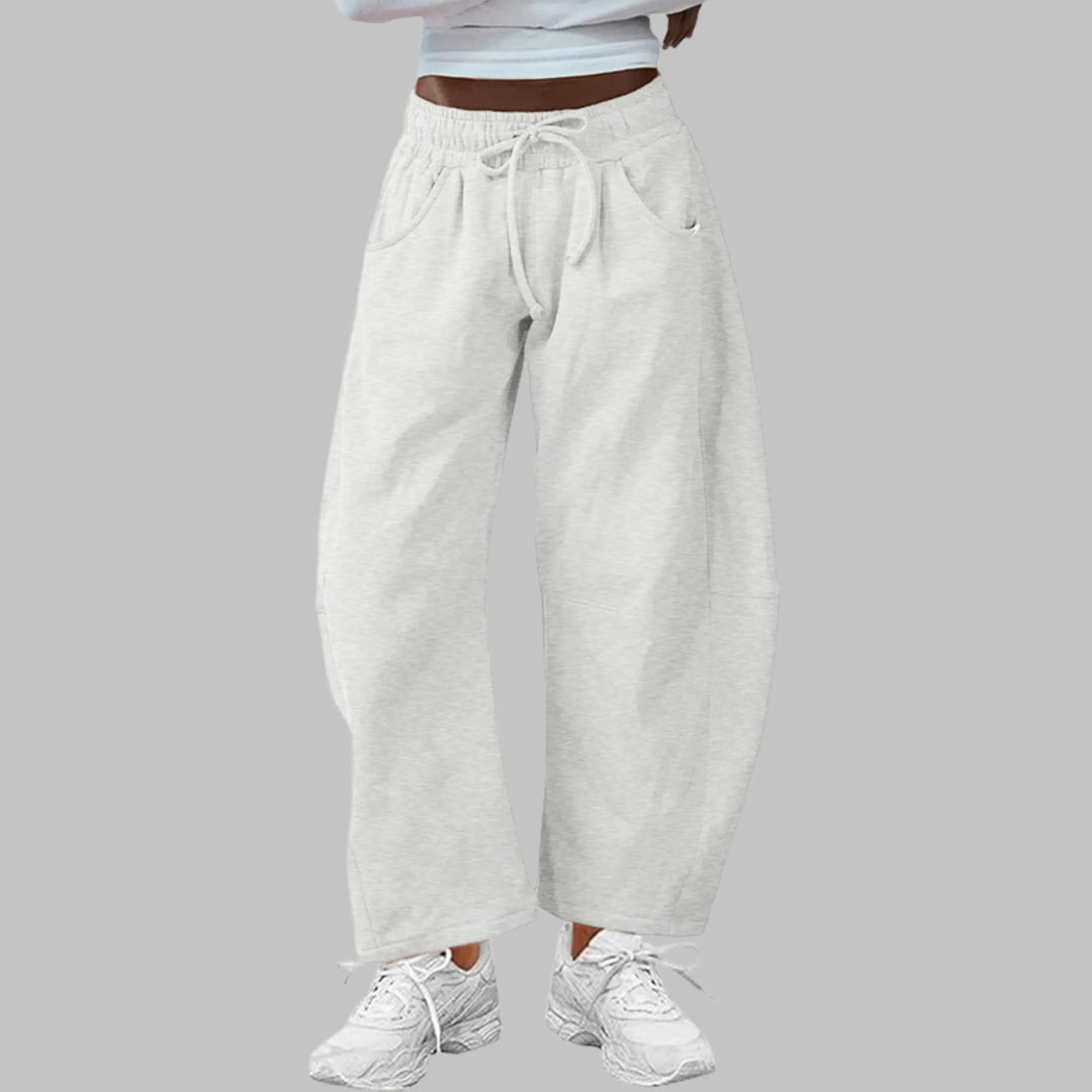 DIGMA™ - Casual Drawstring Barrel Leg Sweat Pants - MABEL LONDON