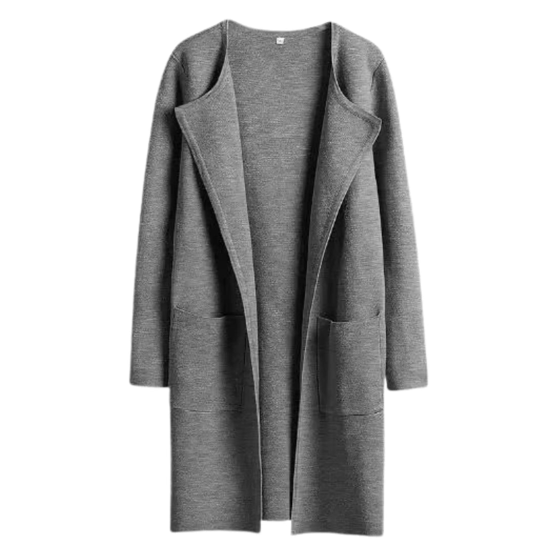 VALENCIA™ - Casual Open Front Long Sleeve Jacket - MABEL LONDON